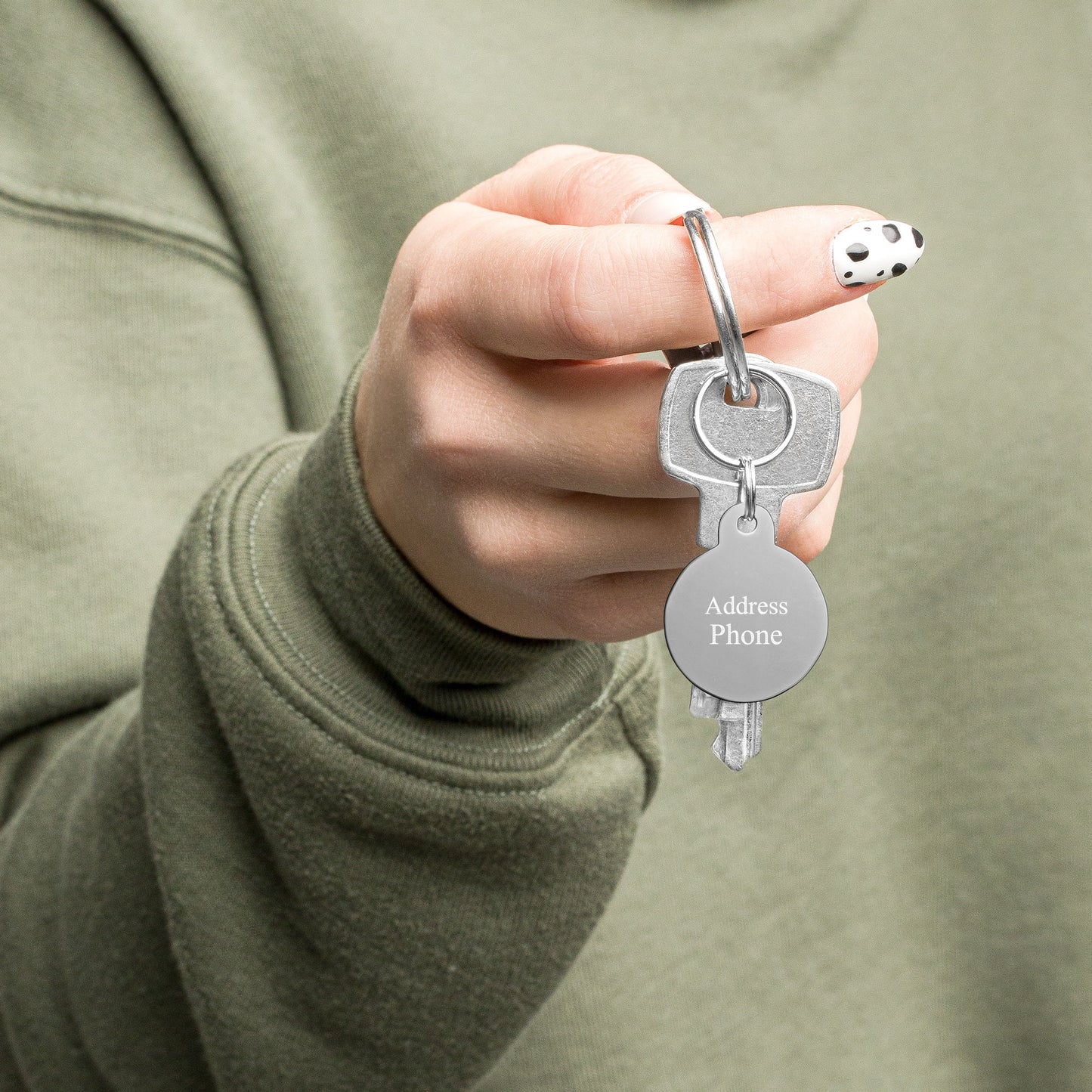 Engraved pet ID tag