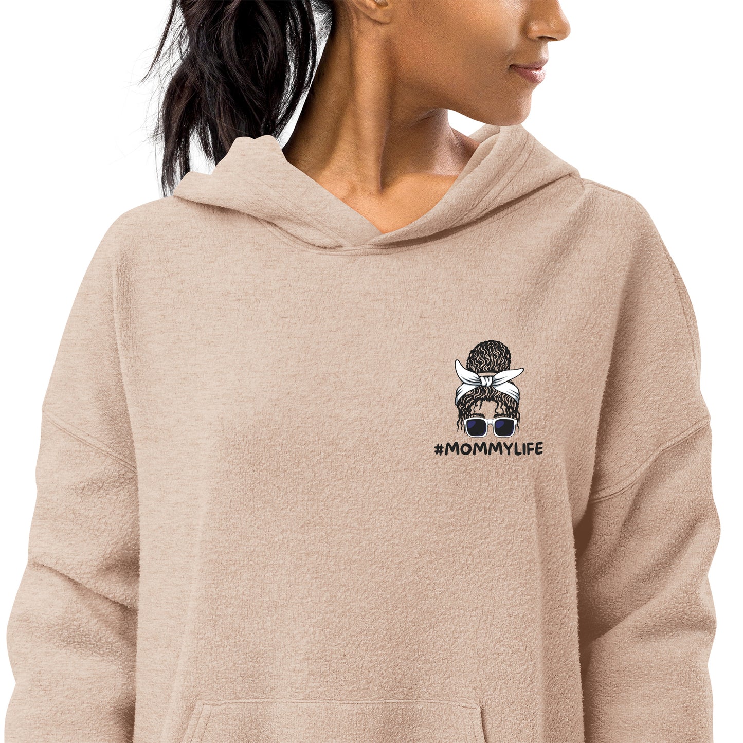 Unisex sueded fleece hoodie