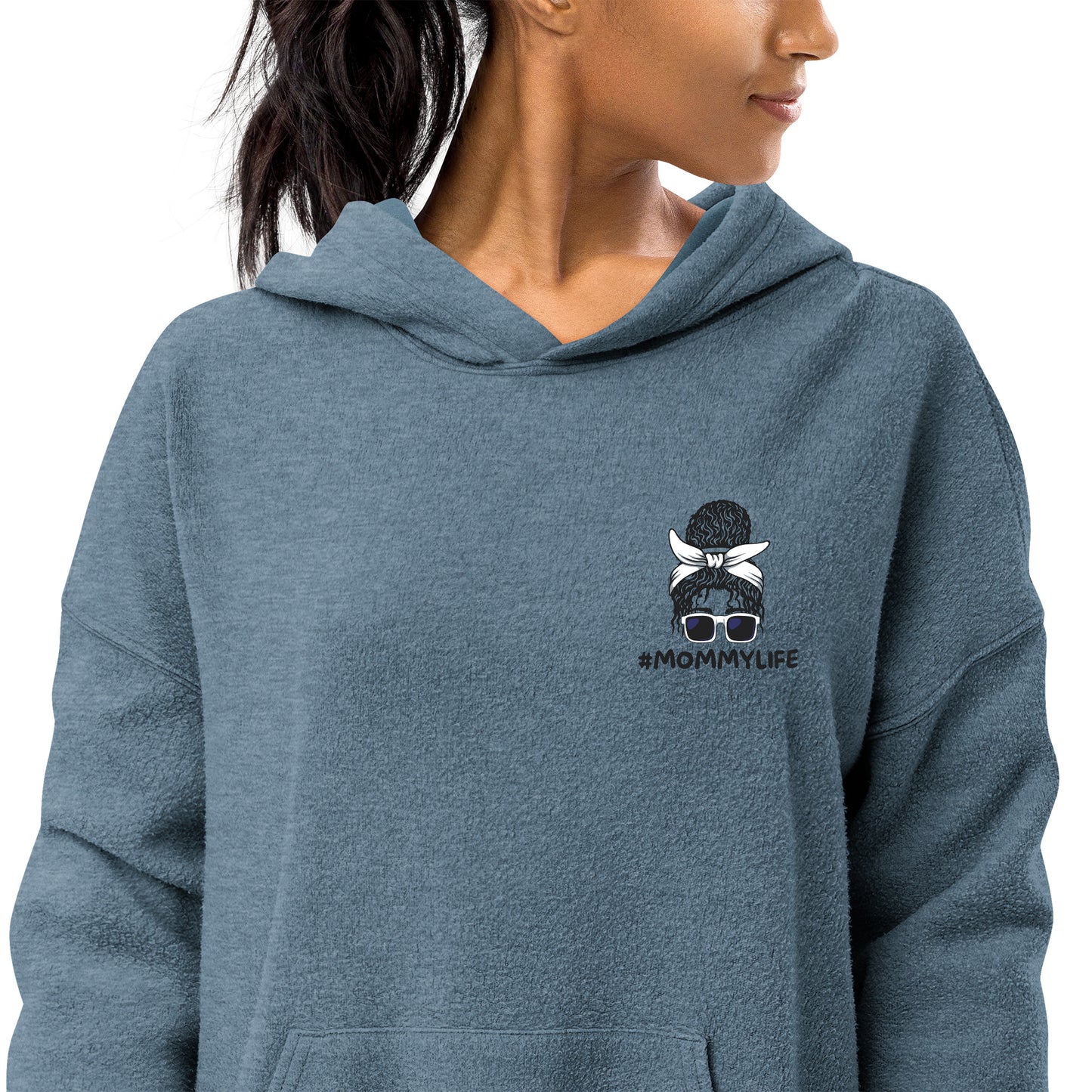 Unisex sueded fleece hoodie