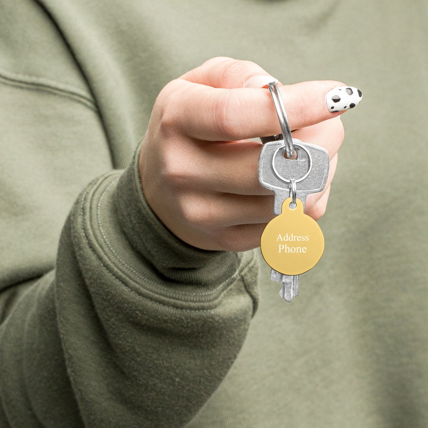 Engraved pet ID tag